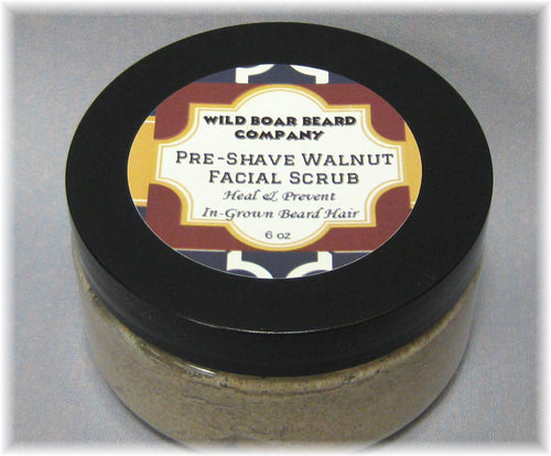 Pre-Shave Walnut Facial Scrub