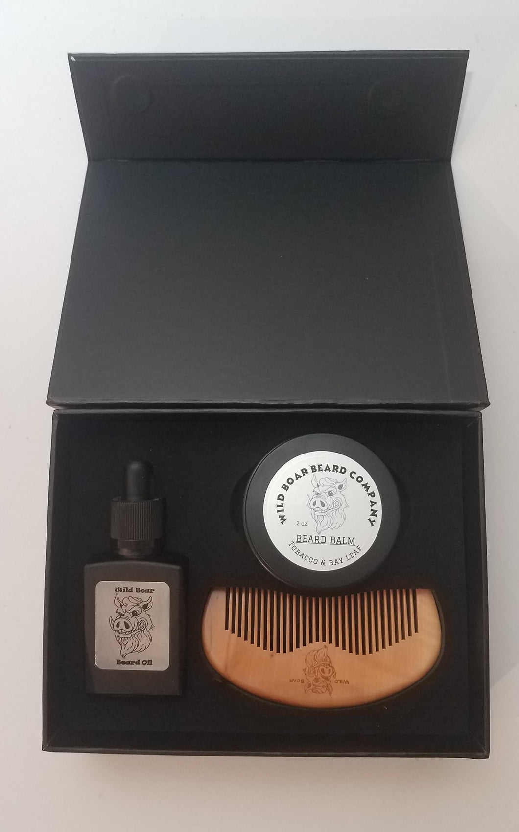 Beard Oil, Balm and Comb Gift Set